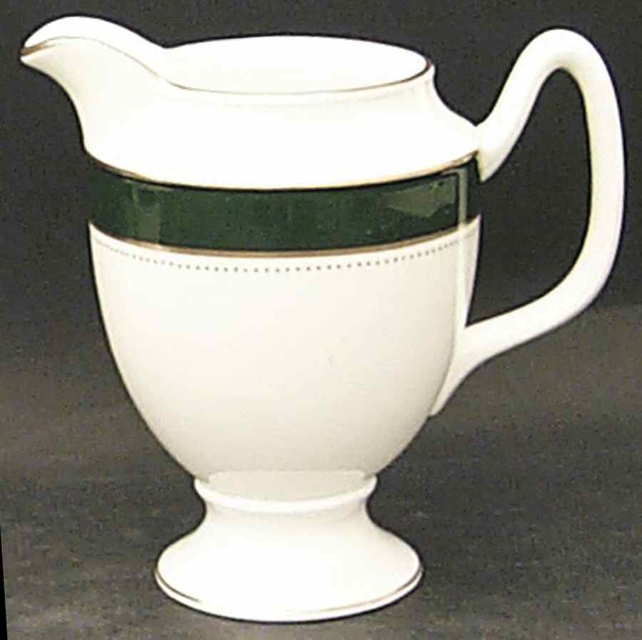 Norfolk Green Creamer by Coalport-1