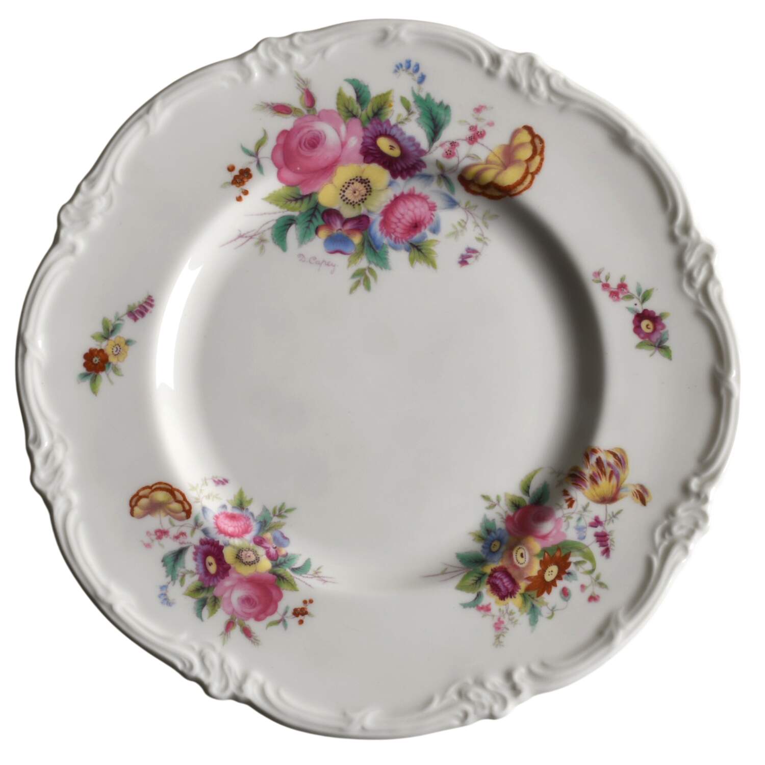 Old Coalport (Bone, No Trim, Shallow Scallop) Salad Plate by Coalport-1