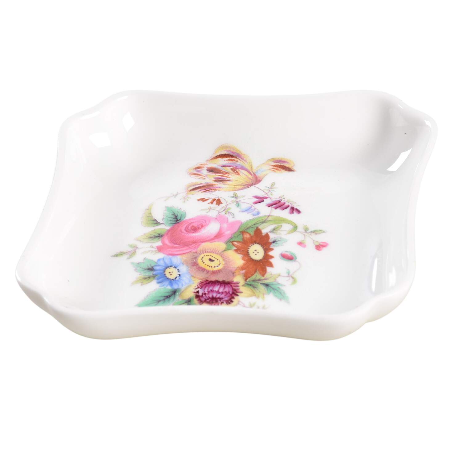 Old Coalport (Bone, No Trim, Shallow Scallop) Small Ashtray by Coalport-1
