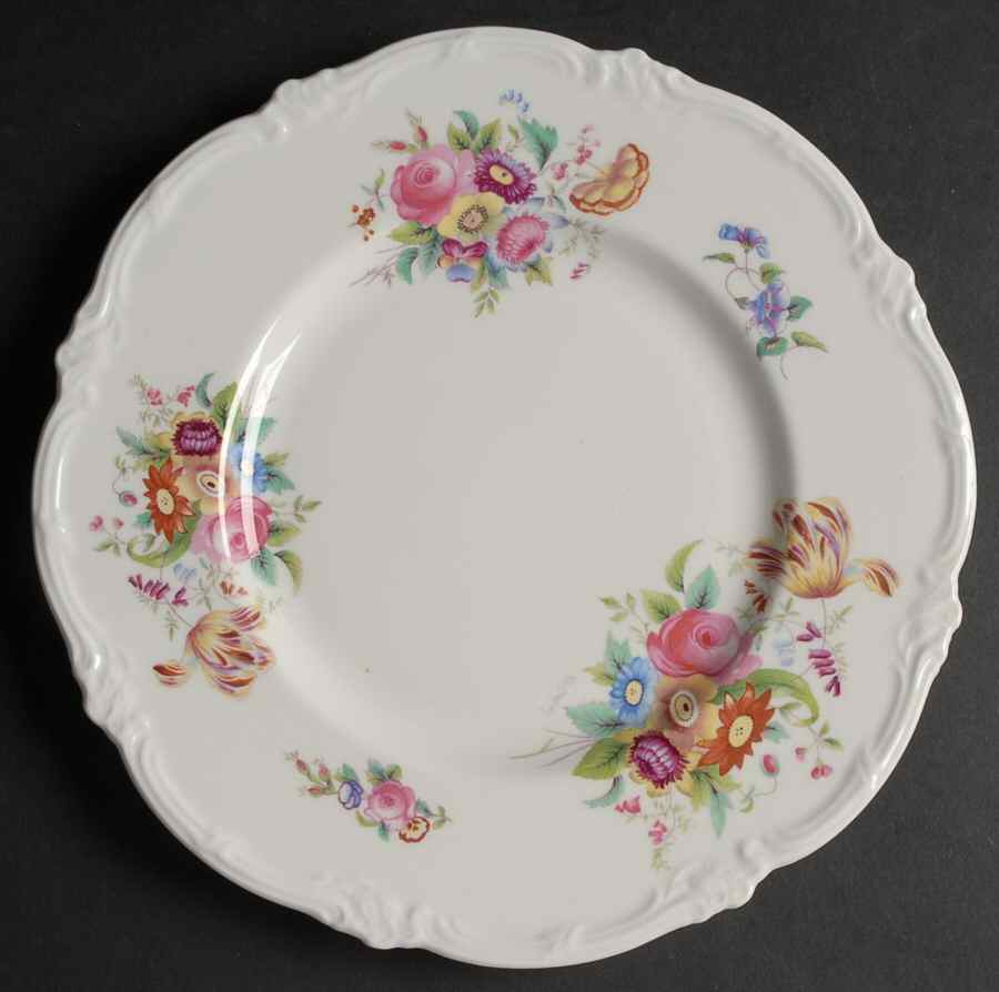 Old Coalport (Bone, No Trim, Shallow Scallop) Luncheon Plate by Coalport-1