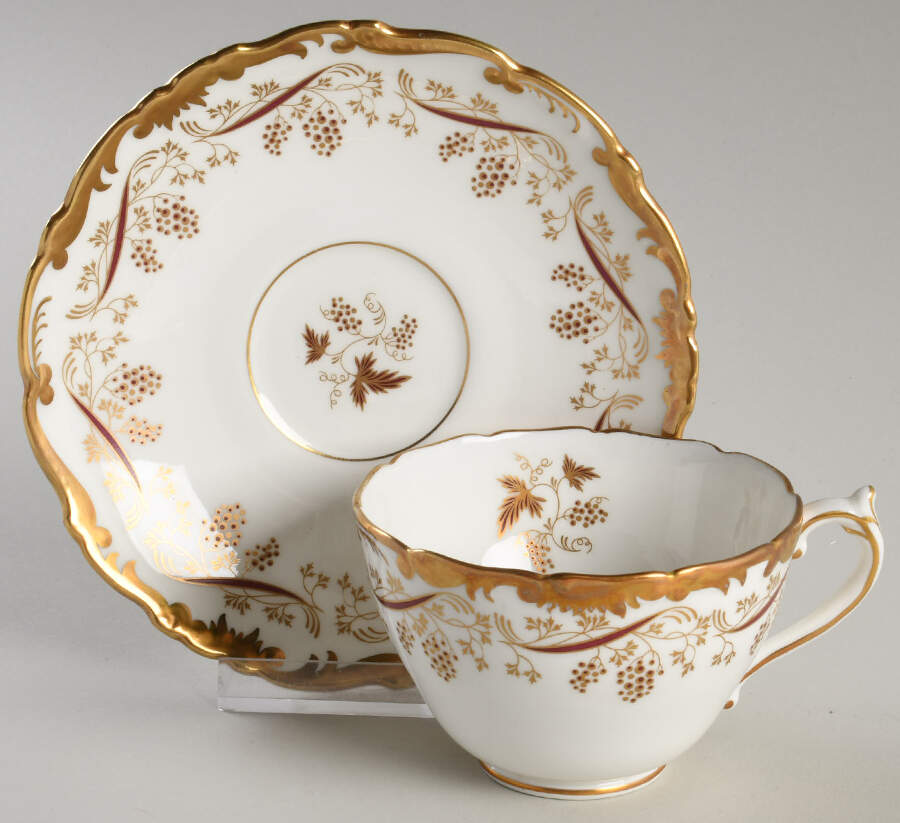 Oporto Footed Cup & Saucer Set by Coalport-1