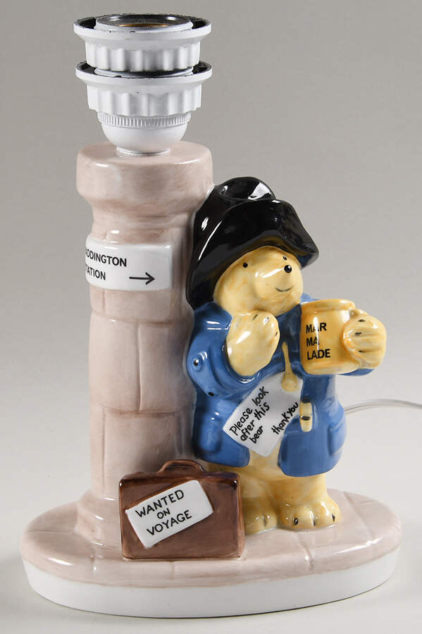 Paddington Bear Electric Lamp No Shade by Coalport-1