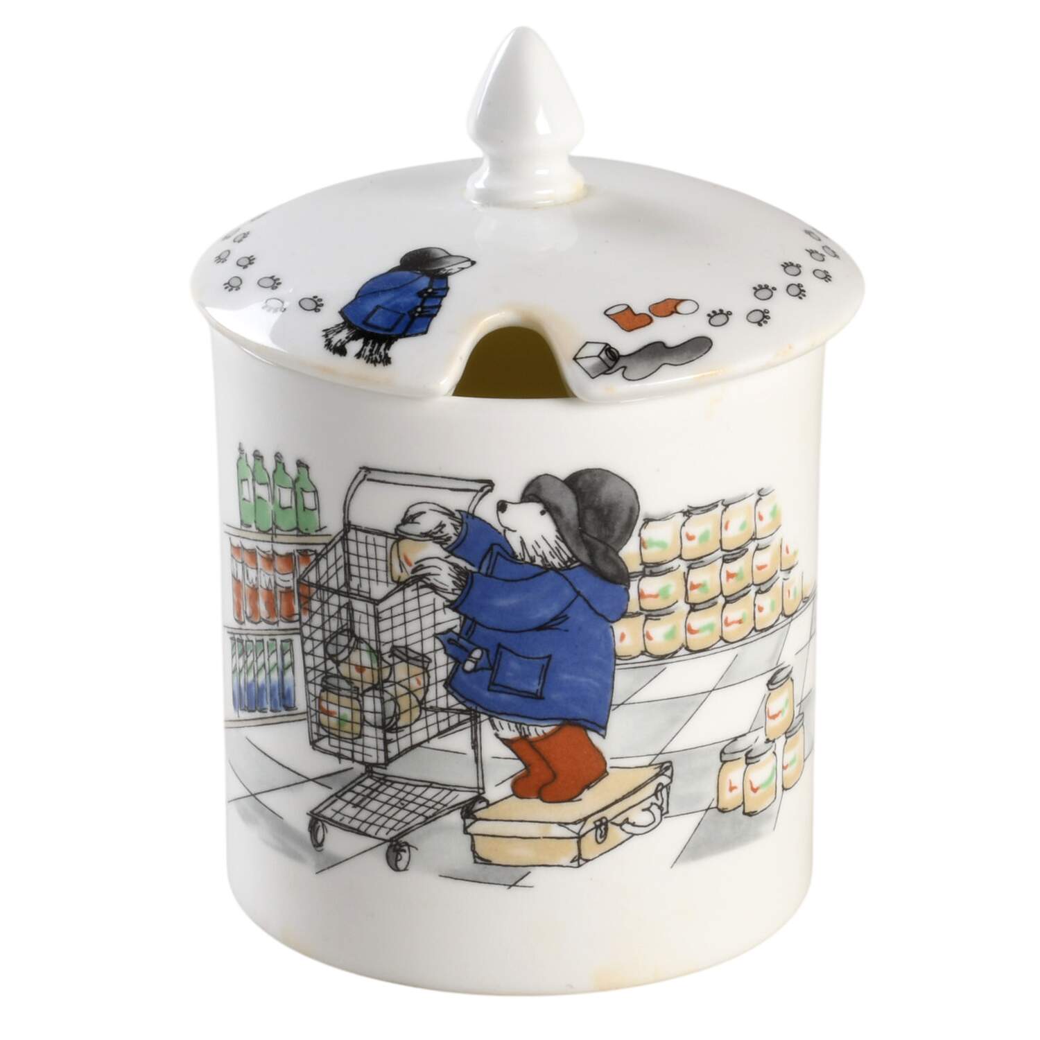Paddington Bear Jam/Jelly & Lid by Coalport-1