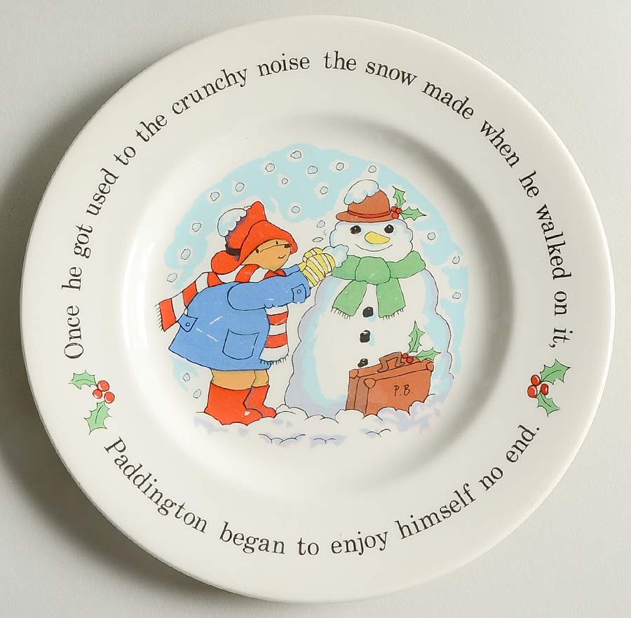 Paddington Bear Christmas Salad Plate by Coalport-1
