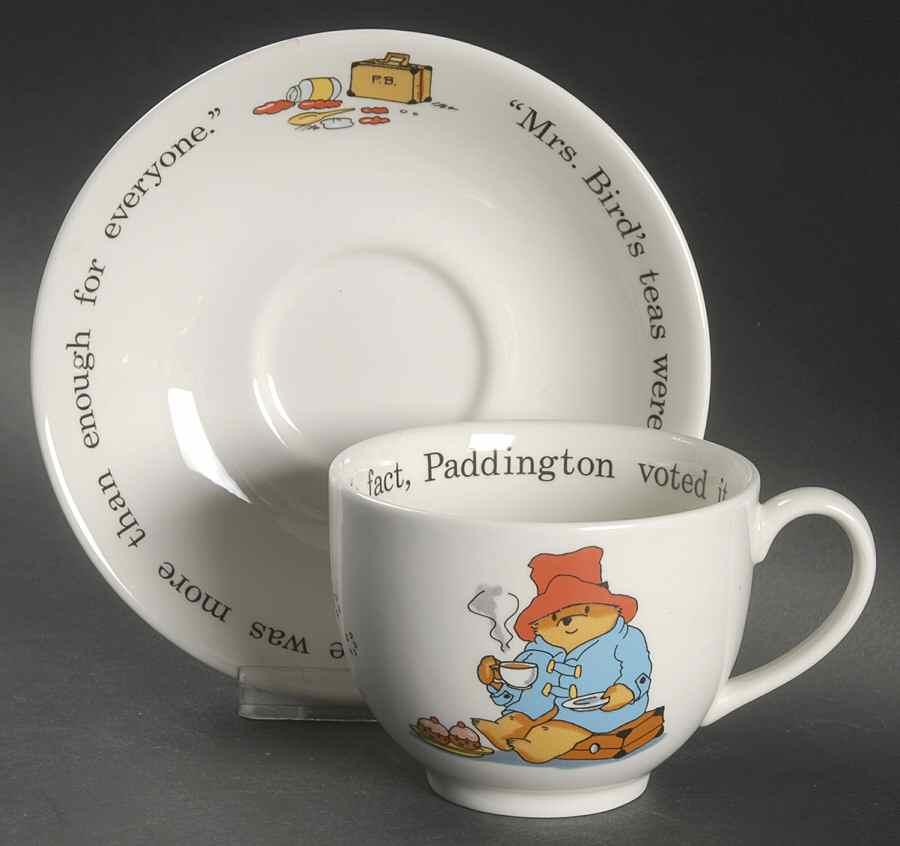 Paddington Bear Flat Cup & Saucer Set by Coalport-1