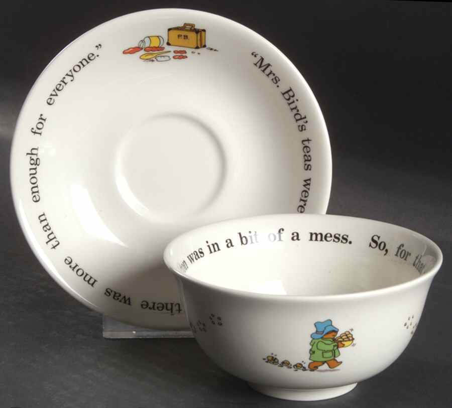 Paddington Bear Coupe Cereal Bowl & Saucer by Coalport-1