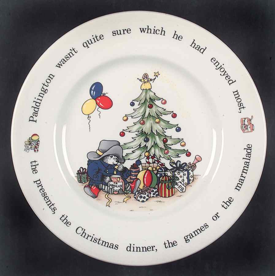 Paddington Bear Christmas Salad Plate by Coalport-1