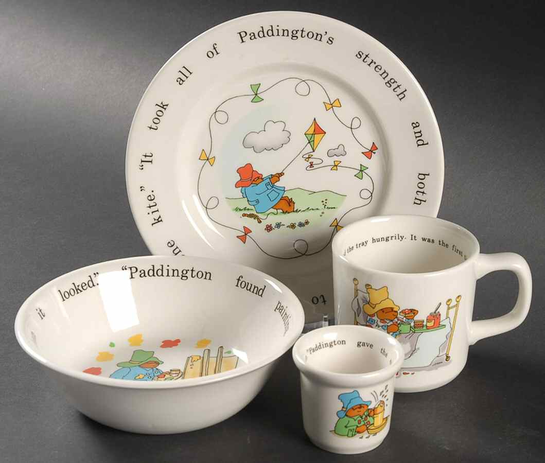 Paddington Bear (4 Piece) Child's Set by Coalport-1