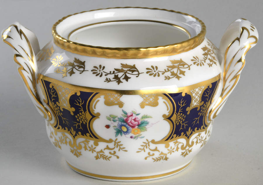 Panel Cobalt Sugar Bowl No Lid by Coalport-1