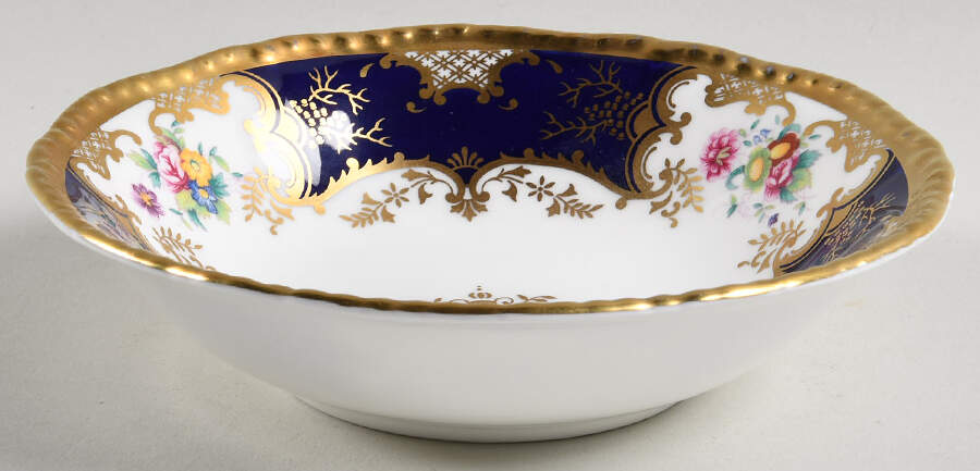 Panel Cobalt Fruit/Dessert (Sauce) Bowl by Coalport-1