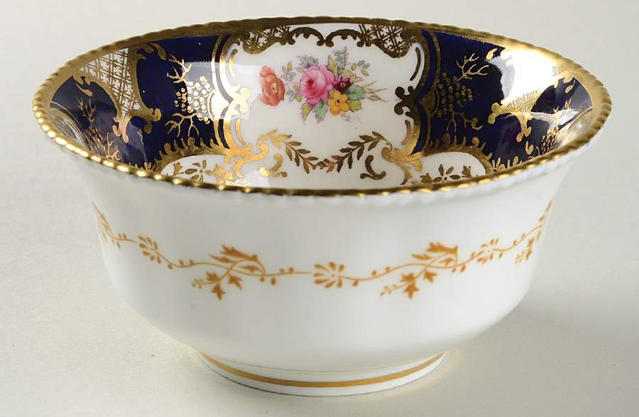 Panel Cobalt Open Sugar Bowl by Coalport-1