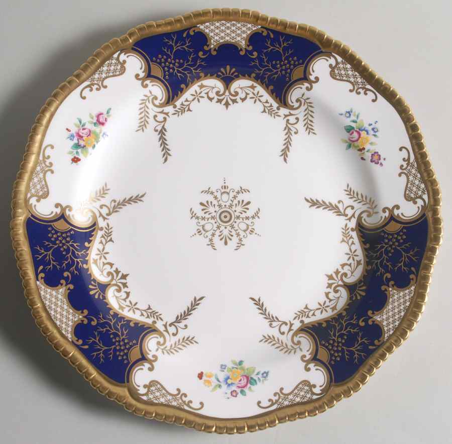 Panel Cobalt 12" Chop Plate (Round Platter) by Coalport-1