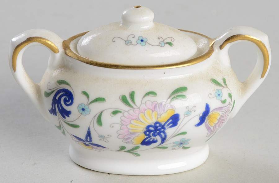Pageant Toy Sugar Bowl & Lid by Coalport-1