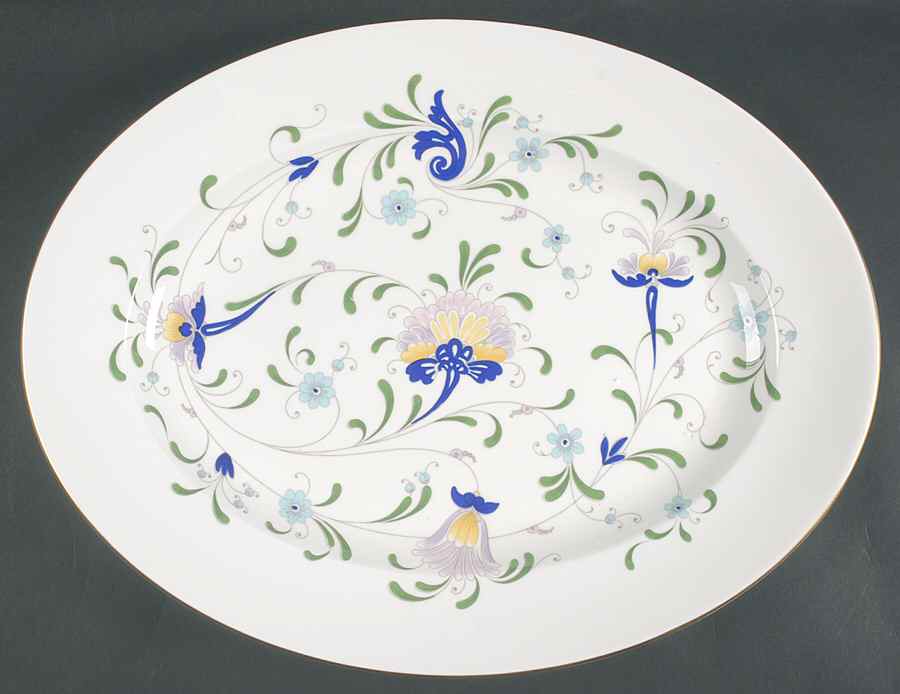 Pageant 17" Oval Serving Platter by Coalport-1
