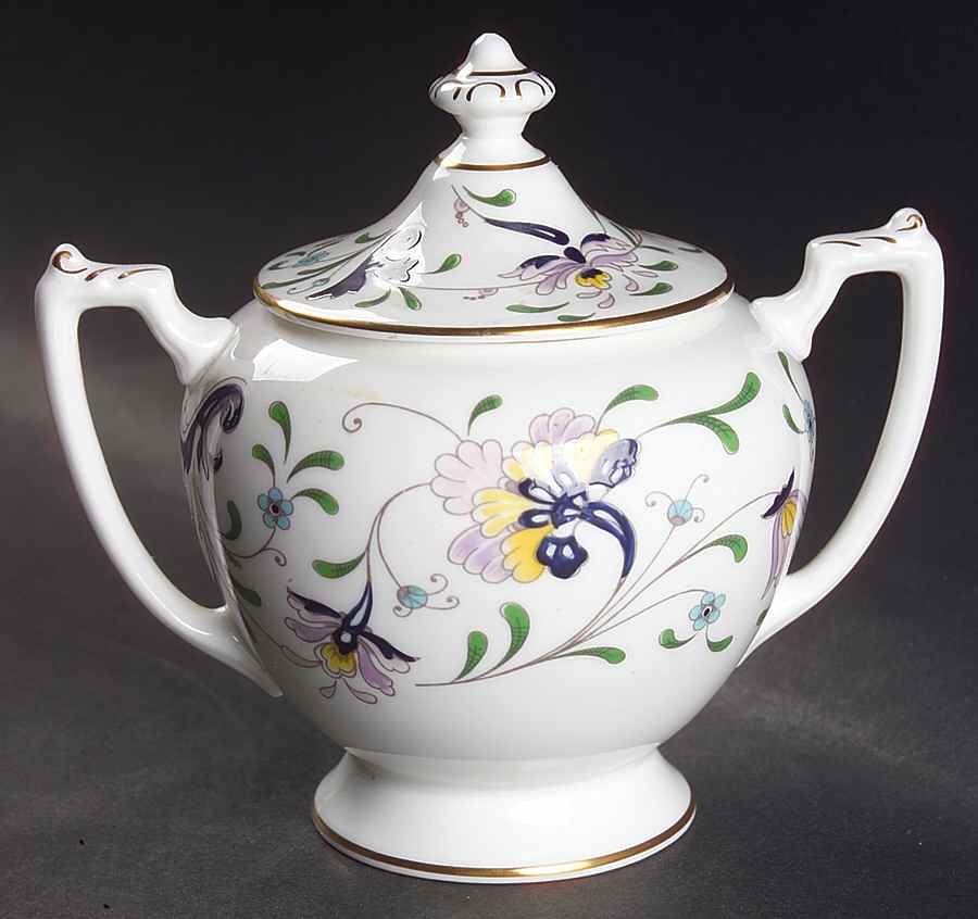 Pageant Sugar Bowl & Lid by Coalport-1
