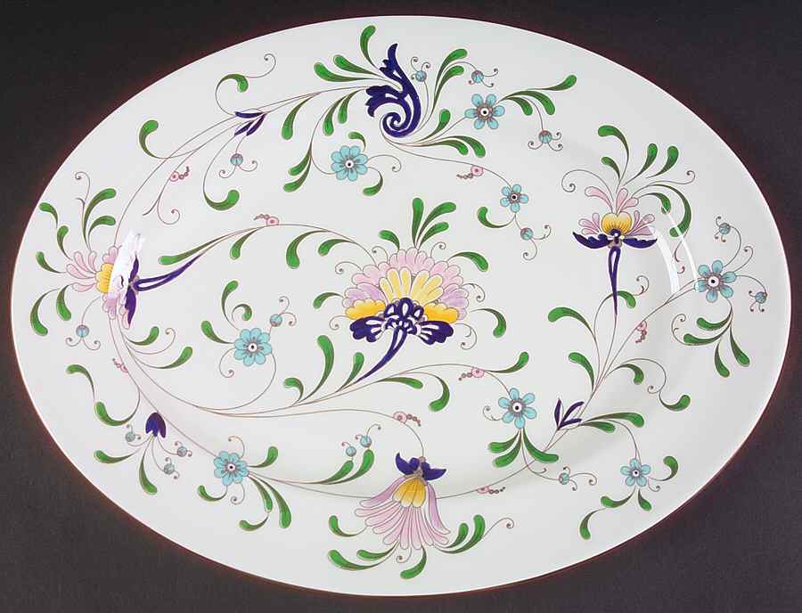 Pageant 15" Oval Serving Platter by Coalport-1