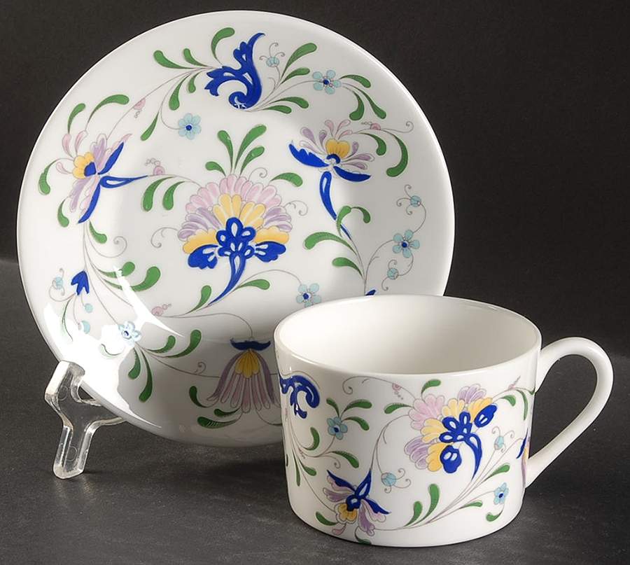 Pageant Flat Cup & Saucer Set by Coalport-1