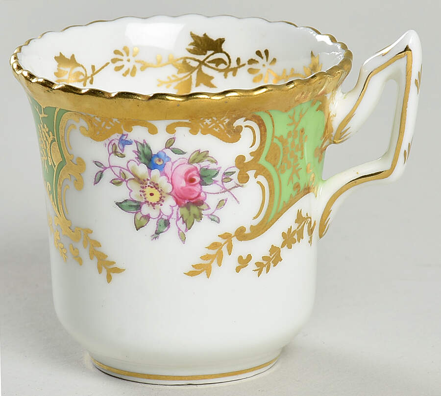 Panel Green Demitasse Cup by Coalport-1