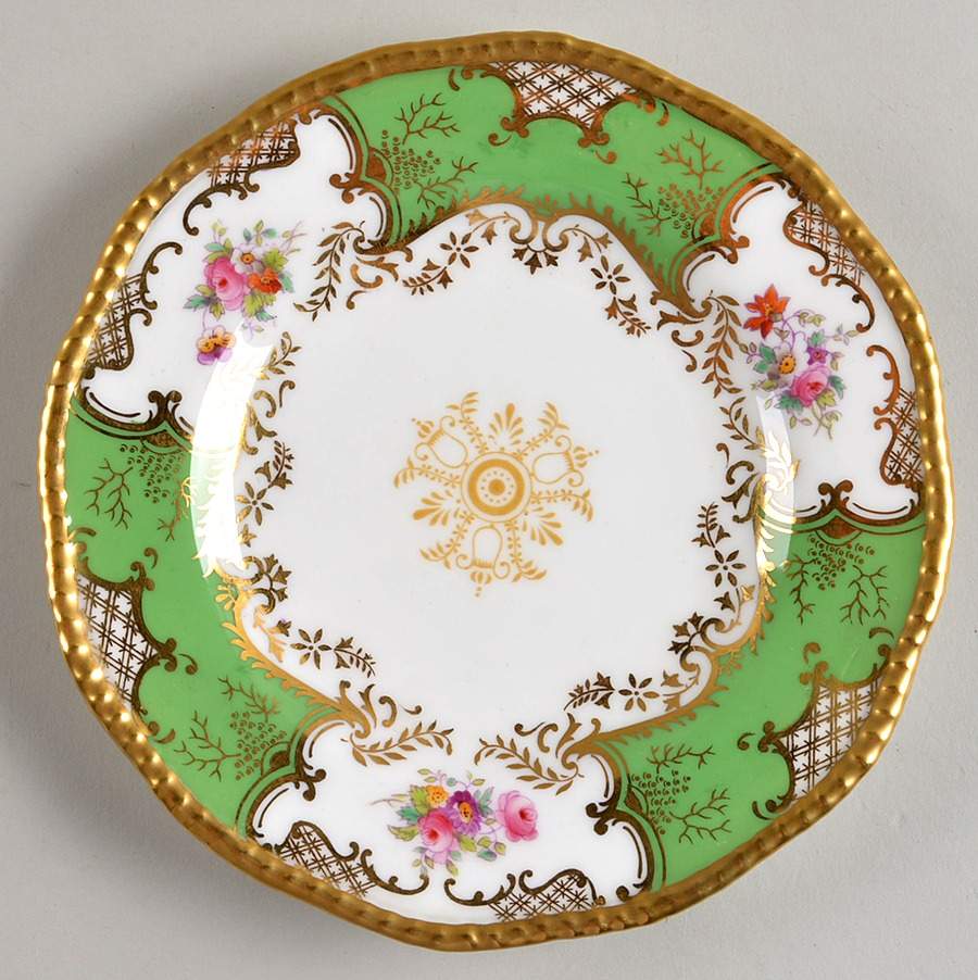 Panel Green Dessert/Pie Plate by Coalport-1