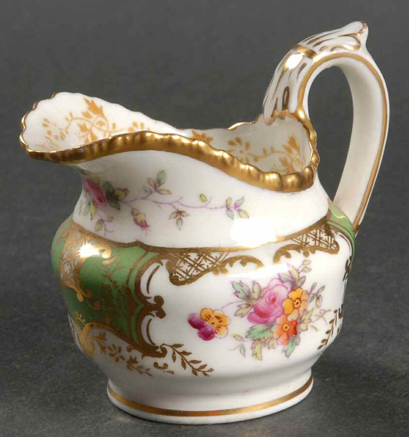 Panel Green Individual Creamer by Coalport-1