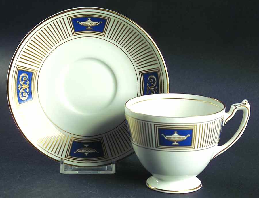 Palladian Footed Cup & Saucer Set by Coalport-1