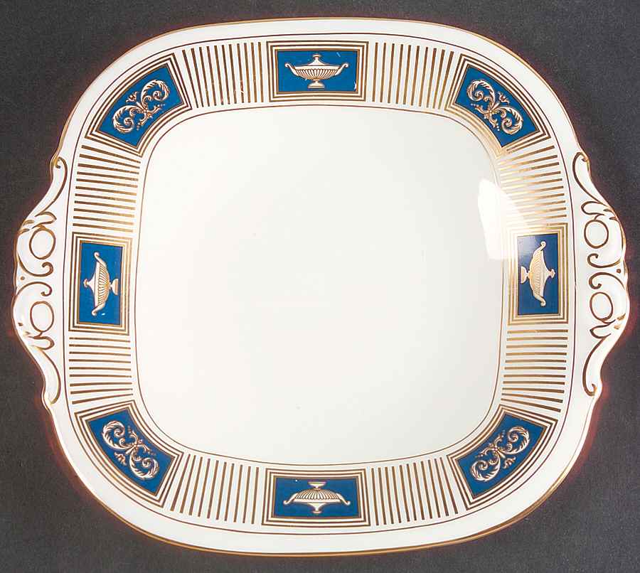 Palladian Square Handled Cake Plate by Coalport-1