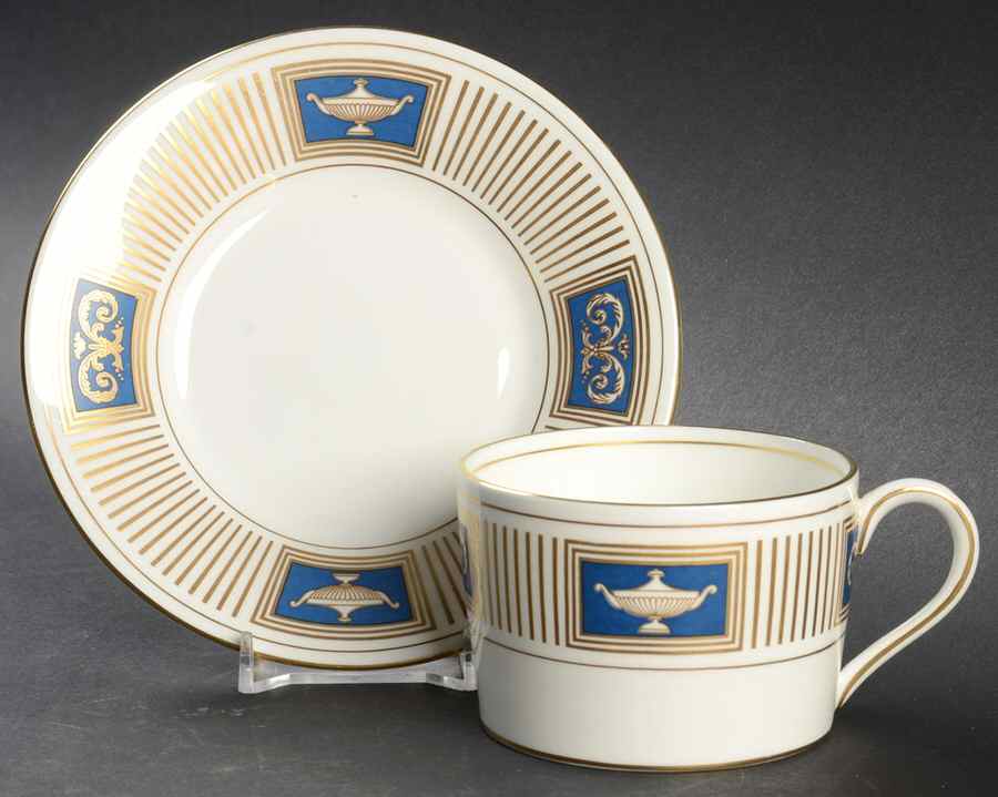 Palladian Flat Cup & Saucer Set by Coalport-1
