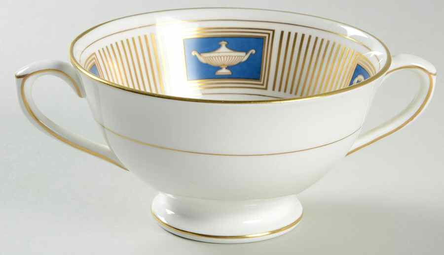 Palladian Footed Cream Soup Bowl by Coalport-1