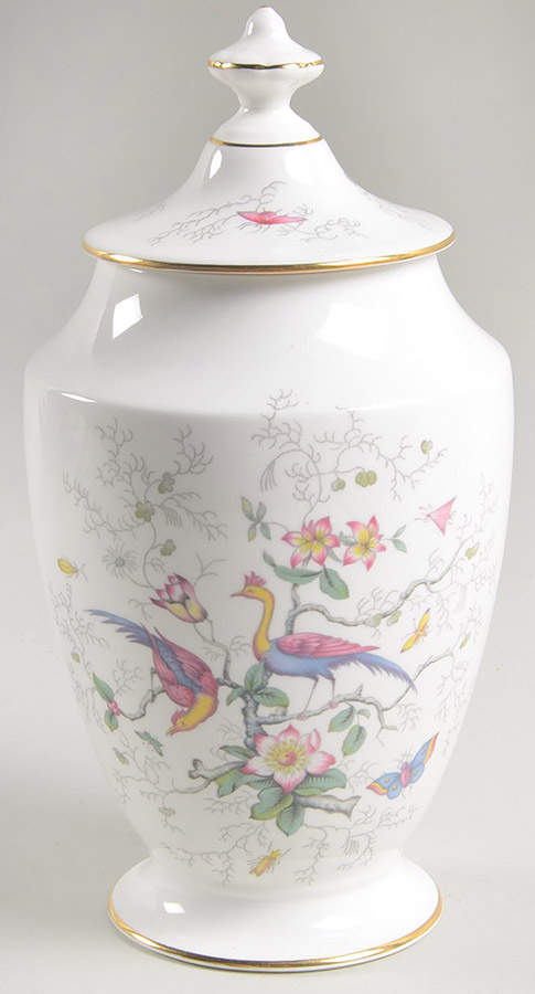 Paradise Footed Urn with Lid by Coalport-1