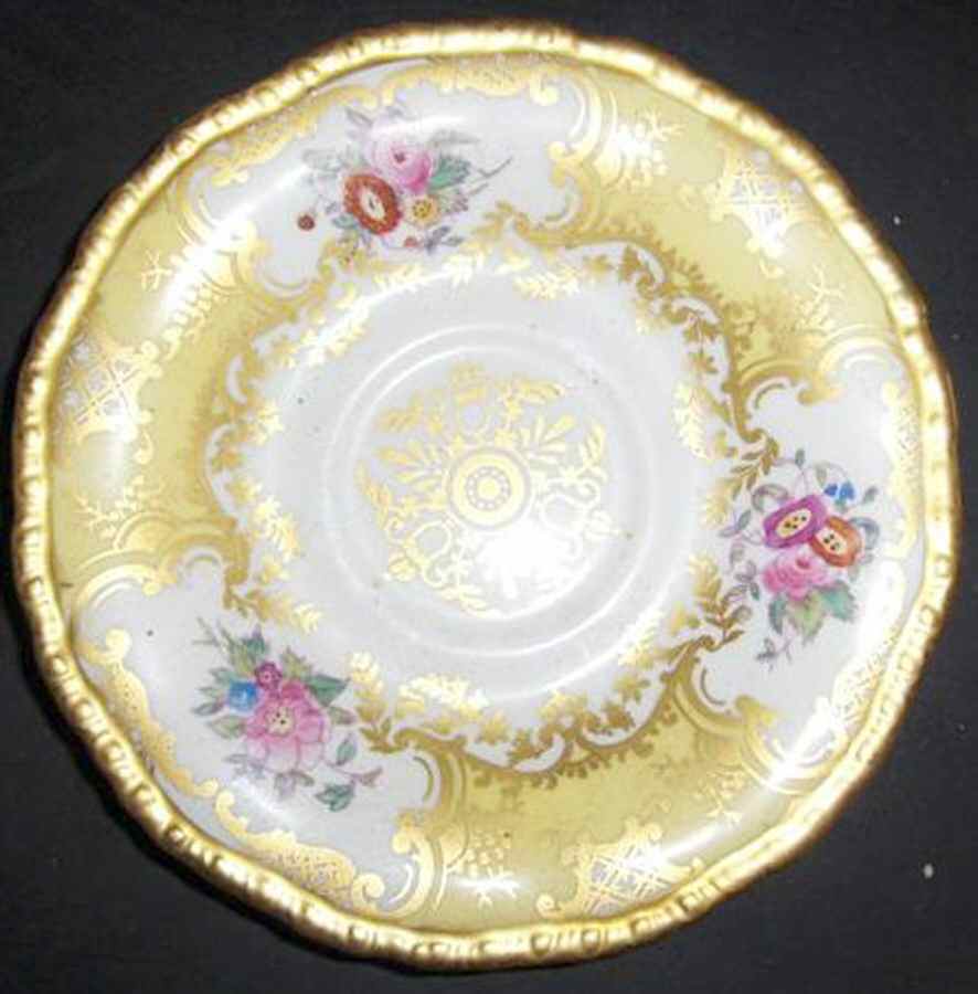 Panel Yellow Saucer for Demitasse Cup by Coalport-1