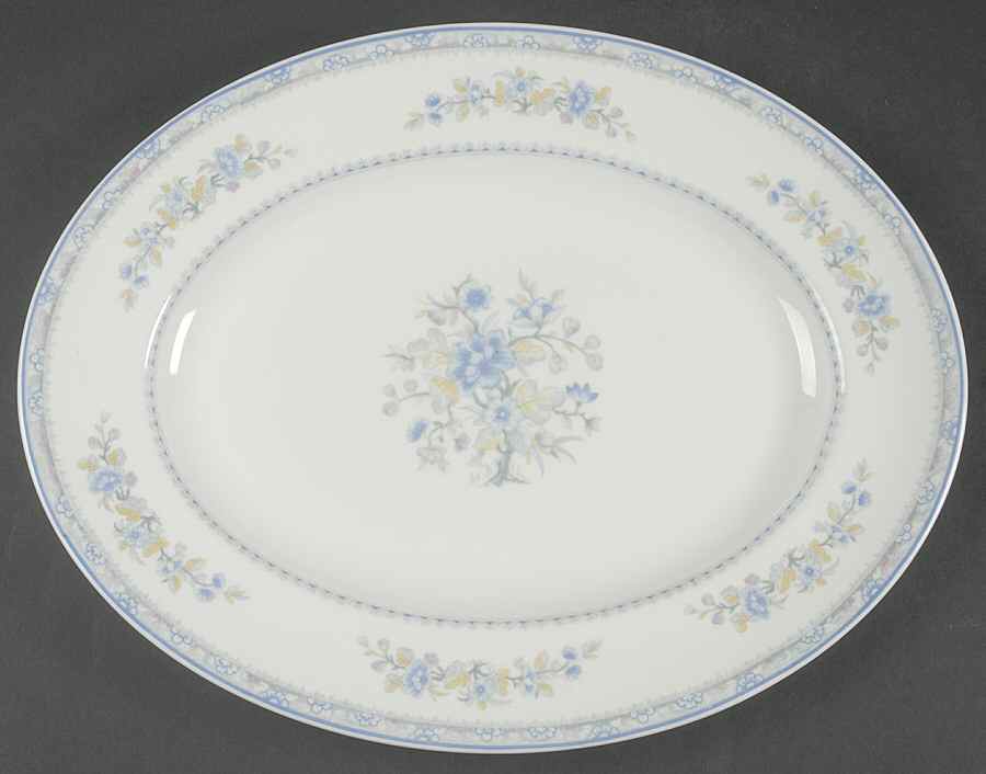 Pearl 14" Oval Serving Platter by Coalport-1
