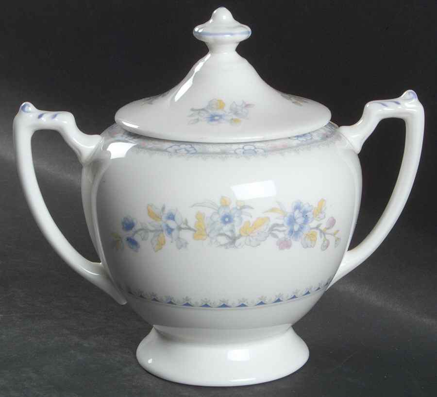 Pearl Sugar Bowl & Lid by Coalport-1