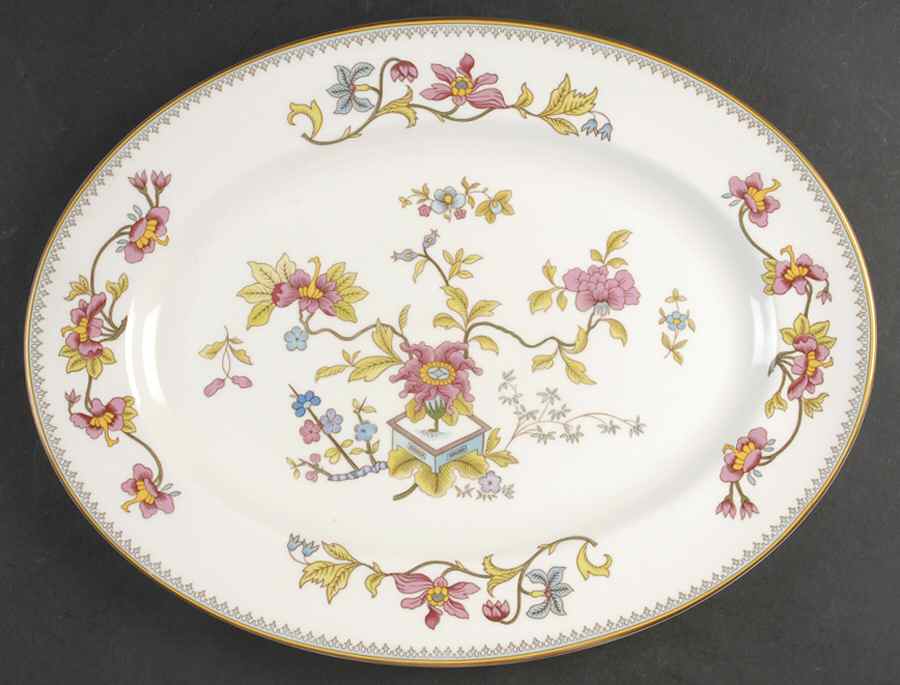 Persian Flower 15" Oval Serving Platter by Coalport-1