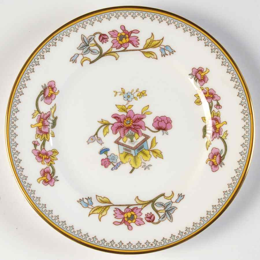 Persian Flower Bread & Butter Plate by Coalport-1