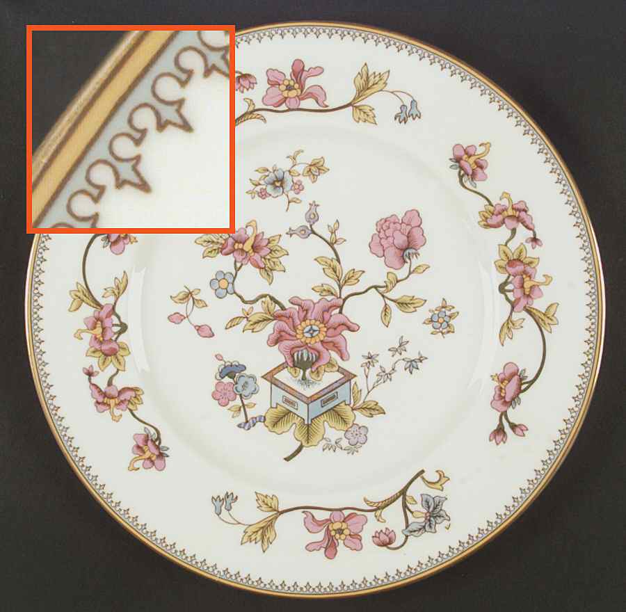 Persian Flower Dinner Plate by Coalport-1