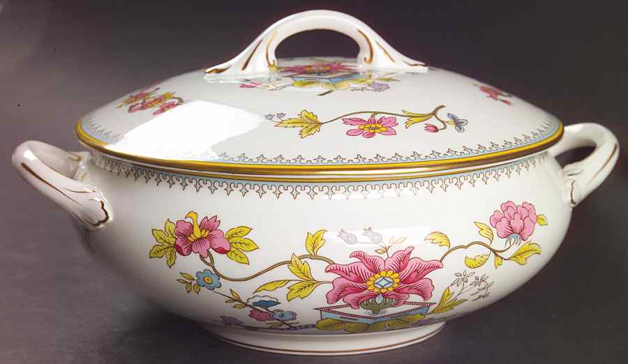 Persian Flower Round Covered Vegetable by Coalport-1
