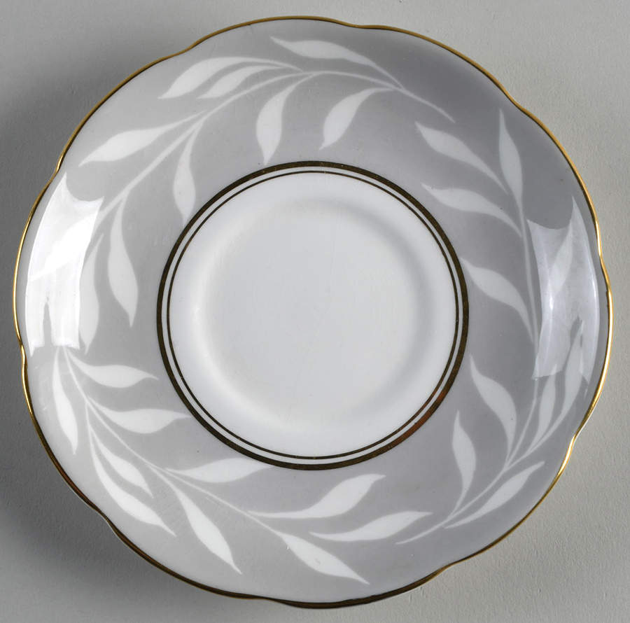Phantom Grey (Gold Trim) Saucer for Cream Soup Bowl by Coalport-1