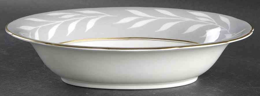 Phantom Grey (Gold Trim) 9" Oval Vegetable Bowl by Coalport-1