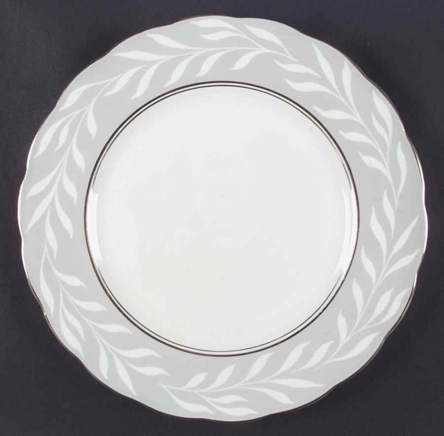Phantom Grey (Gold Trim) Dinner Plate by Coalport-1