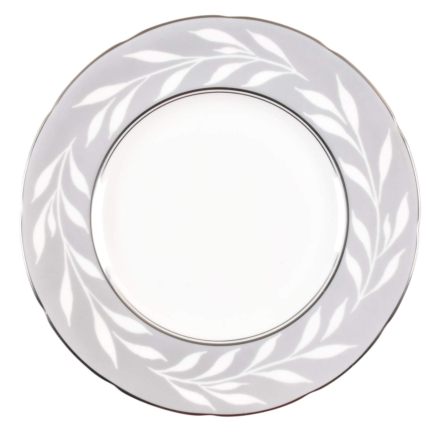 Phantom Grey (Platinum Trim) Salad Plate by Coalport-1