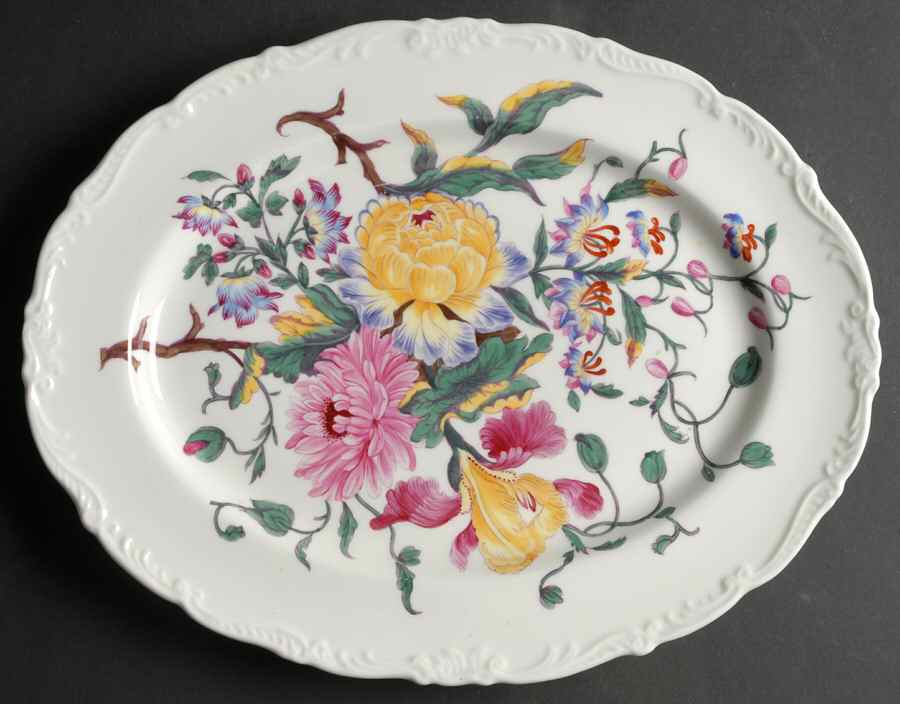 Posydale 13" Oval Serving Platter by Coalport-1