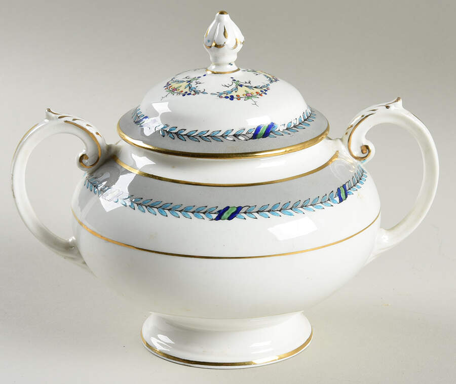 The President (Smooth) Sugar Bowl & Lid by Coalport-1