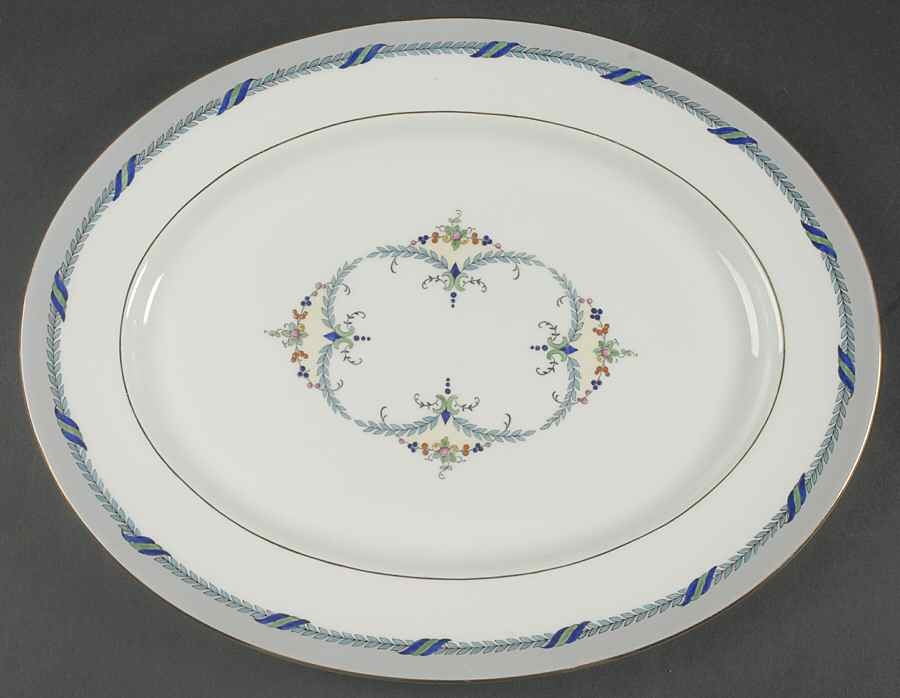 The President (Smooth) 14" Oval Serving Platter by Coalport-1