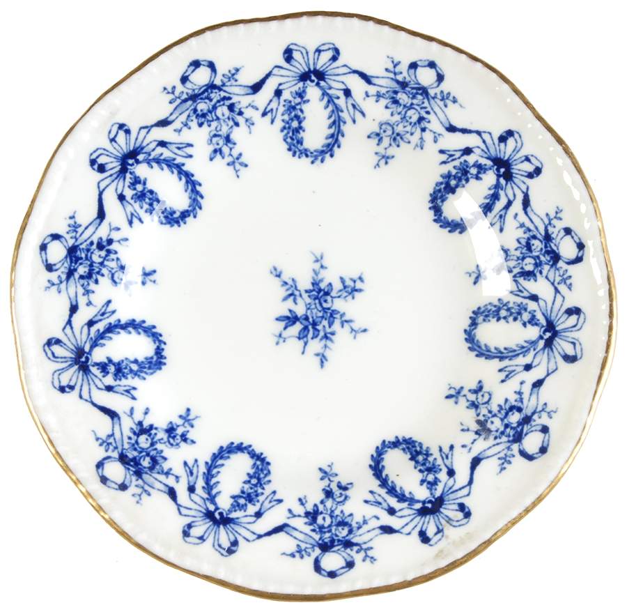 Queensbury Blue (Scalloped) Bread & Butter Plate by Coalport-1