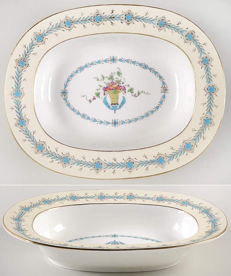 Queen Elizabeth Ivory 9" Oval Vegetable Bowl by Coalport-1