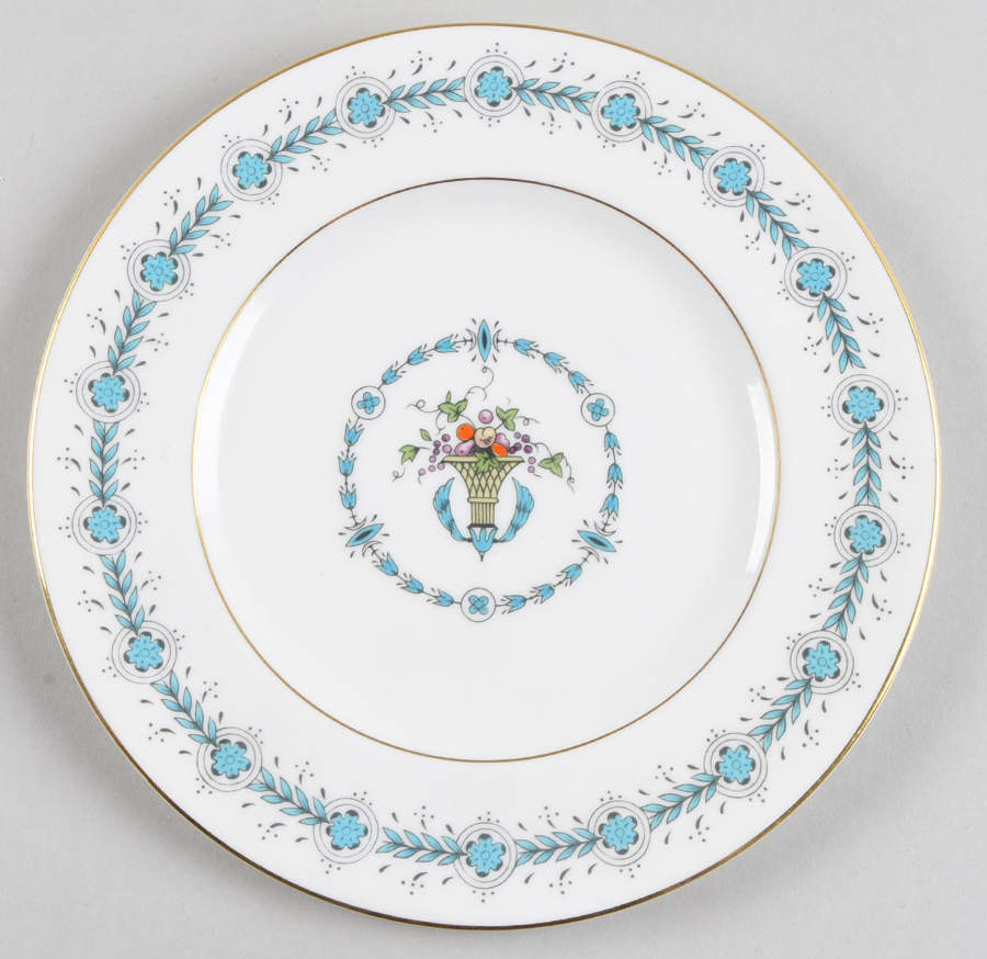 Queen Elizabeth White (Smooth) Salad Plate by Coalport-1
