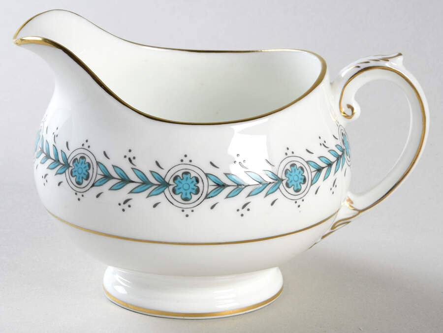 Queen Elizabeth White (Smooth) Creamer by Coalport-1