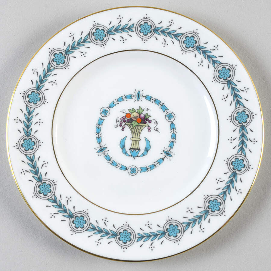 Queen Elizabeth White (Smooth) Bread & Butter Plate by Coalport-1