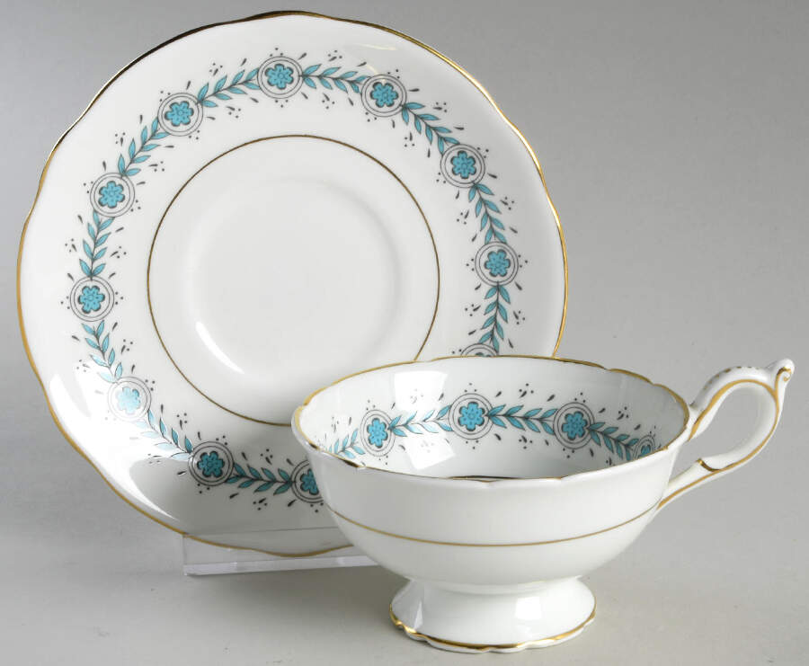 Regent Footed Cup & Saucer Set by Coalport-1