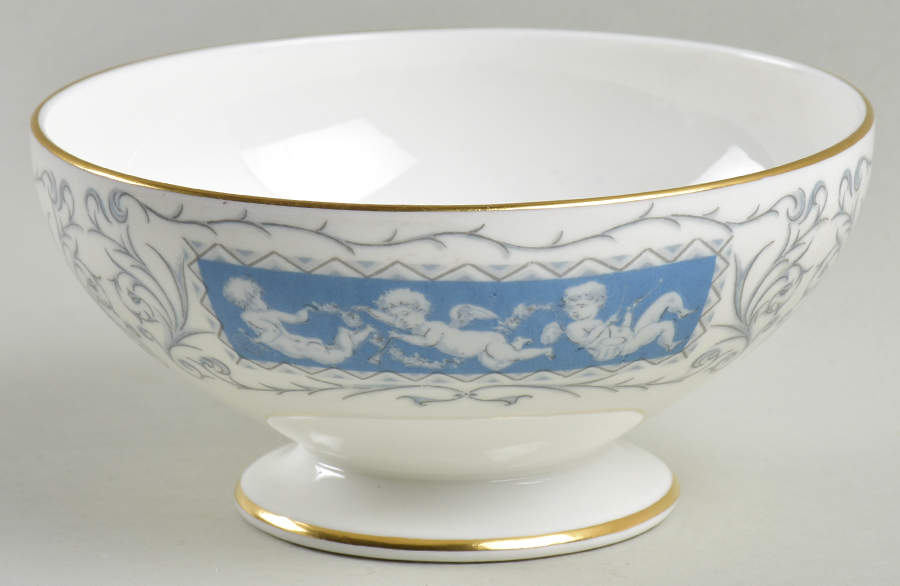 Revelry Blue Open Sugar Bowl by Coalport-1